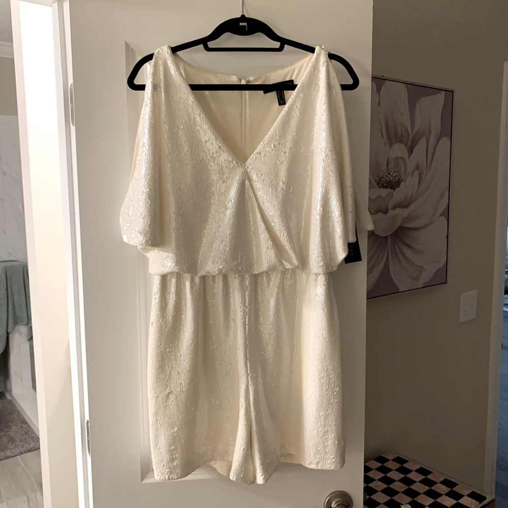 Aidan Mattox sequined romper size 8 NWT